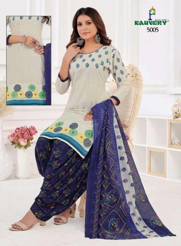 Kauvery Nyraa Vol-5 Cotton Readymade Embroidery Work Suit